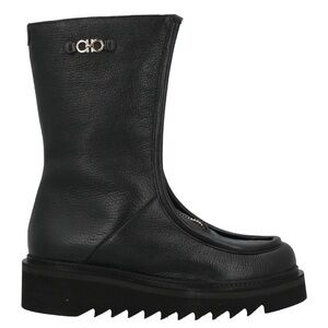 Ferragamo 50mm zip-front leather boots